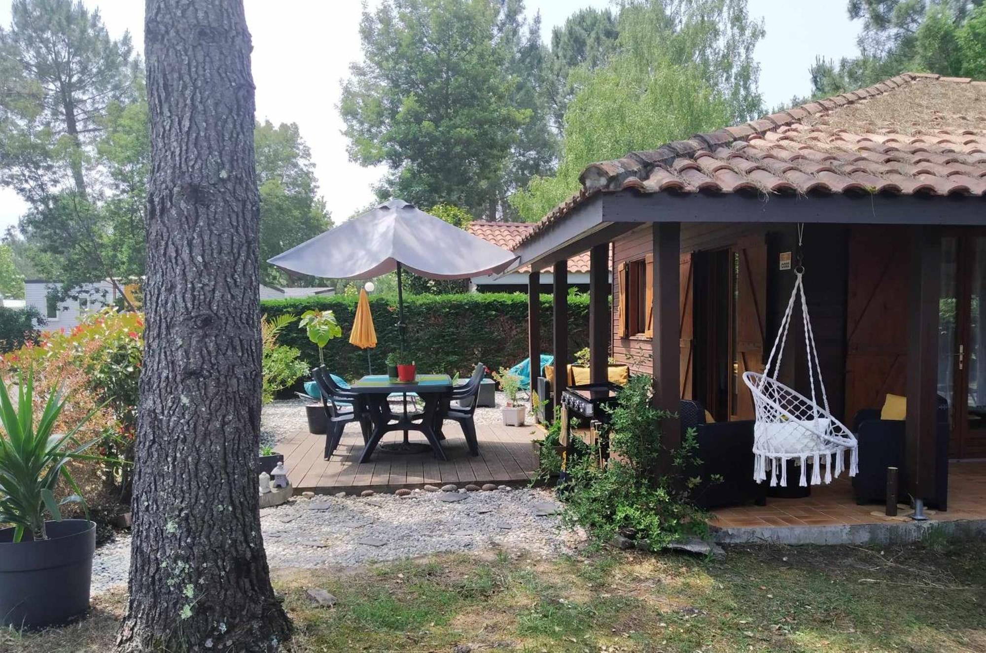 Chalet Camping Les Vignes Lit-et-Mixe Exterior photo